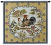 Country Kitchen Rooster Wall Tapestry C-2054, 2054-Wh, 2054C, 2054Wh, 30-39Inchestall, 30-39Incheswide, 35H, 35W, Animal, Animals, Art, Blue, Carolina, USAwoven, Cotton, Country, Hanging, Hen, Kitchen, Rooster, Square, Tapastry, Tapestries, Tapestry, Tapistry, Wall, Woven, Yellow, tapestries, tapestrys, hangings, and, the