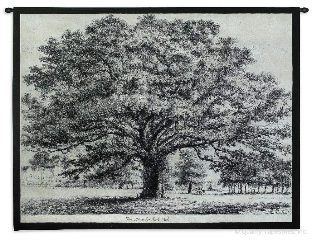 Bounds Park Oak Wall Tapestry C-2116, Carolina, USAwoven, Tapestry, Trees, Black, Sepia, Trees, 50-59Incheswide, 40-49Inchestall, Horizontal, Cotton, Woven, Wall, Hanging, Tapestries, tapestries, tapestrys, hangings, and, the