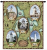 Lighthouses of the Great Lakes II Wall Tapestry C-2119, Carolina, USAwoven, Tapestry, Nautical, Green, 10-29Incheswide, 30-39Inchestall, Vertical, Cotton, Woven, Wall, Hanging, Tapestries, tapestries, tapestrys, hangings, and, the