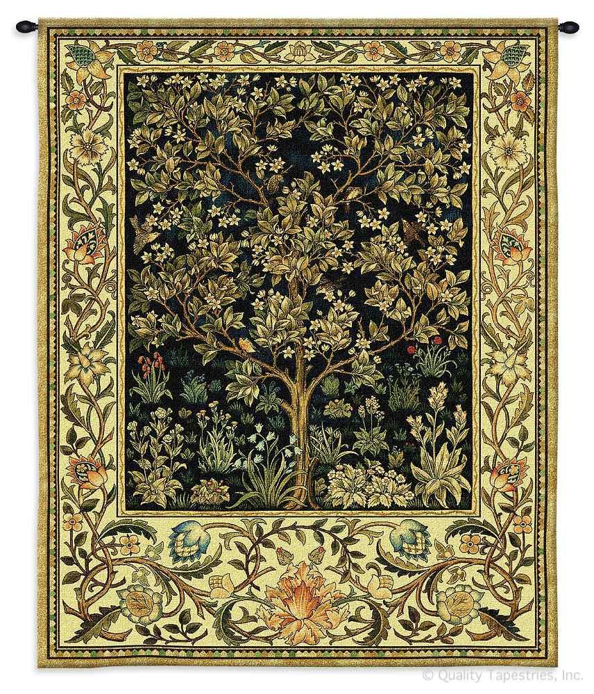 Tree of Life Midnight Blue William Morris Wall Tapestry C-2179M, 2052-Wh, 2052C, 2052Wh, 2179-Wh, 2179C, 2179Cm, 2179Wh, 40-49Incheswide, 40W, 50-59Inchestall, 50-59Incheswide, 53H, 53W, 70-79Inchestall, 71H, Abstract, Art, Artist, S, Blue, Botanical, Carolina, USAwoven, Classic, Contemporary, Cotton, Famous, Floral, Flower, Flowers, Gold, Green, Hanging, Large, Life, Masterpiece, Masterpieces, Midnight, Modern, Morris, Of, Old, Painter, Painting, Paintings, Pedals, Seller, Tapastry, Tapestries, Tapestry, Tapistry, Top50, Tree, Vertical, Wall, William, Woven, Yellow, Yellow, Bestseller, Treeoflife, tapestries, tapestrys, hangings, and, the