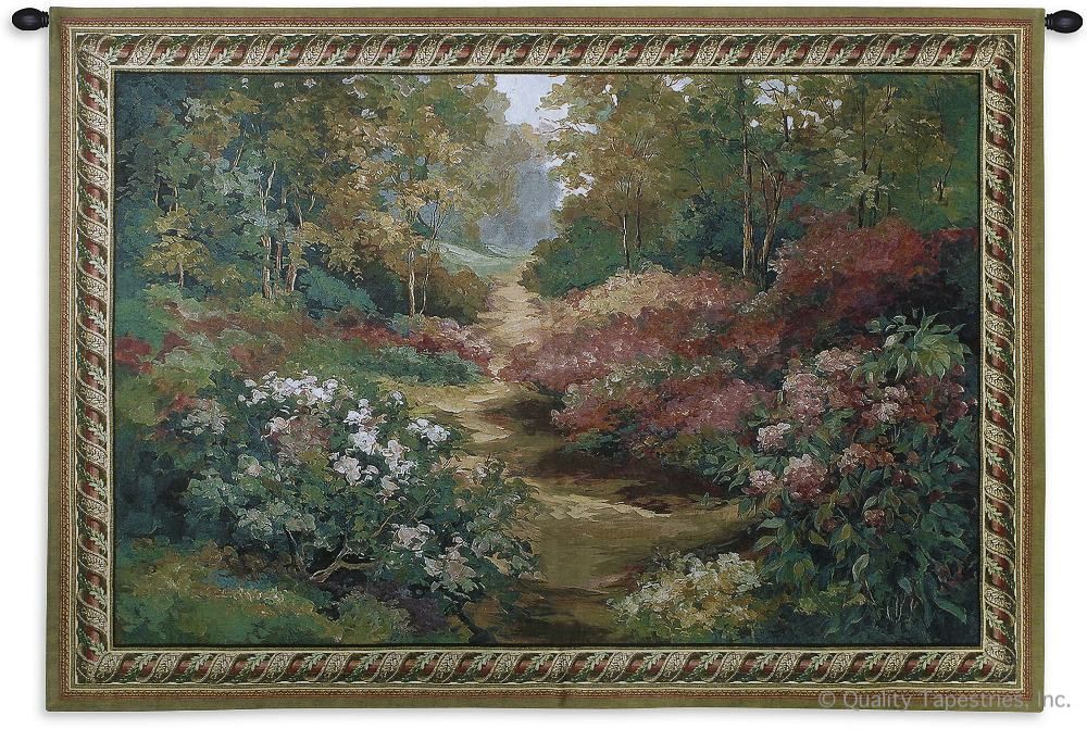 Along the Garden Path Wall Tapestry C-2214M, 2214-Wh, 2214C, 2214Cm, 2214Wh, 2541-Wh, 2541C, 2541Wh, 42H, 50-59Inchestall, 53H, 53W, 60-69Incheswide, 68W, Along, Art, Beige, Big, Carolina, USAwoven, Cotton, Field, Floral, Flower, Flowers, Garden, Hanging, Horizontal, Huge, Landscape, New, Path, Tapestries, Tapestry, Tapistry, The, Trees, Wall, Wide, Woods, Woven, Bestseller, tapestries, tapestrys, hangings, and, the, Along, Garden, pathway