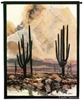 Sonoran Sentinels Cactus Wall Tapestry C-2239, 2239-Wh, 2239C, 2239Wh, 40-49Incheswide, 40W, 50-59Inchestall, 53H, America, American, Art, Black, Border, Brown, Cacti, Cactus, Carolina, USAwoven, Cotton, Cowboy, Desert, Hanging, Indian, Native, Sentinels, Sonoran, Southwest, Southwestern, Tapestries, Tapestry, Vertical, Wall, Western, Woven, tapestries, tapestrys, hangings, and, the