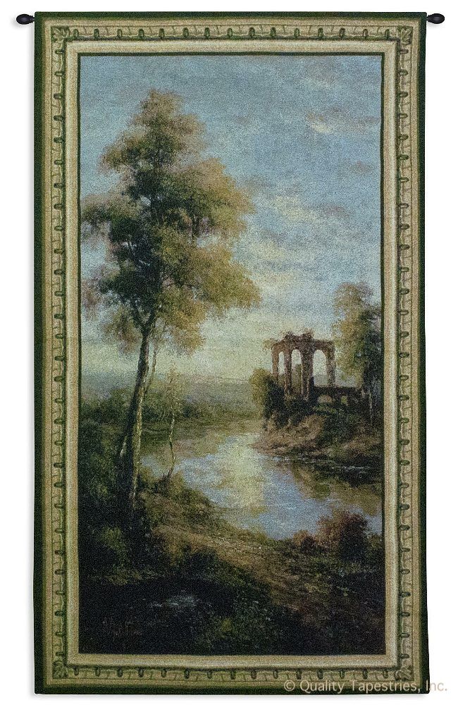 Ancient Ruins I Wall Tapestry C-2258, Carolina, USAwoven, Tapestry, Medieval, Blue, Brown, 10-29Incheswide, 50-59Inchestall, Vertical, Cotton, Woven, Wall, Hanging, Tapestries, tapestries, tapestrys, hangings, and, the