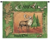 Caribou Wall Tapestry C-2316, Carolina, USAwoven, Tapestry, Animal, Green, Brown, 30-39Incheswide, 10-29Inchestall, Horizontal, Cotton, Woven, Wall, Hanging, Tapestries, tapestries, tapestrys, hangings, and, the