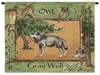 Gray Wolf Wall Tapestry C-2317, Carolina, USAwoven, Tapestry, Animal, Green, Brown, Gray, 30-39Incheswide, 10-29Inchestall, Horizontal, Cotton, Woven, Wall, Hanging, Tapestries, tapestries, tapestrys, hangings, and, the
