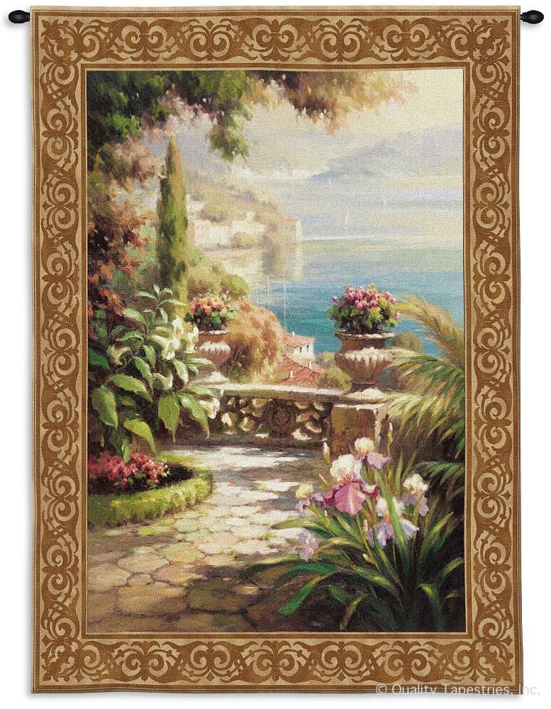 Terrazzo Wall Tapestry C-2457, Carolina, USAwoven, Tapestry, European, Cream, Green, 30-39Incheswide, 50-59Inchestall, Vertical, Cotton, Woven, Wall, Hanging, Tapestries, tapestries, tapestrys, hangings, and, the