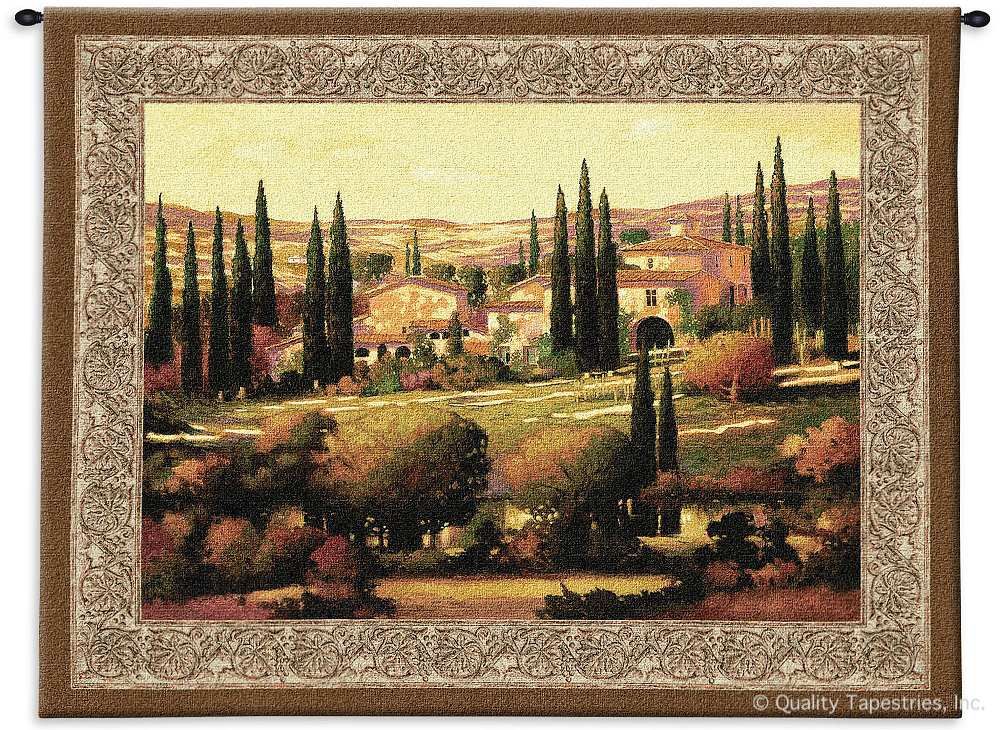 Tuscan Gold Wall Tapestry C-2708, 2708-Wh, 2708C, 2708Wh, 40-49Inchestall, 40H, 50-59Incheswide, 53W, Art, S, Brown, Carolina, USAwoven, Cotton, Countryside, Erope, Estate, Europe, European, Eurupe, Gold, Green, Hanging, Home, Horizontal, Italian, Italy, Landscape, Seller, Tapestries, Tapestry, Tuscan, Tuscany, Urope, Wall, Woven, Woven, Bestseller, tapestries, tapestrys, hangings, and, the