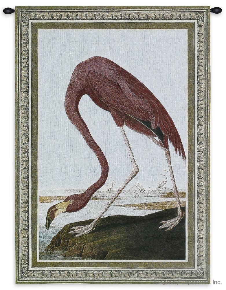Pink Flamingo Wall Tapestry C-2745, 10-29Incheswide, 2745-Wh, 2745C, 2745Wh, 27W, 30-39Inchestall, 36H, Abstract, Animal, Animals, Art, Carolina, USAwoven, Cotton, Flamingo, Hanging, Modern, Pink, Tapastry, Tapestries, Tapestry, Tapistry, Vertical, Wall, Woven, tapestries, tapestrys, hangings, and, the