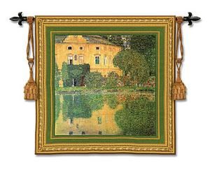 SullAttevsee Wall Tapestry C-2752, Carolina, USAwoven, Tapestry, Landscape, European, Yellow, Green, Border, 50-59Incheswide, 50-59Inchestall, Square, Cotton, Woven, Wall, Hanging, Tapestries, tapestries, tapestrys, hangings, and, the