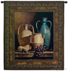 Jugs on a Ledge Wall Tapestry C-2771, &, 2771-Wh, 2771C, 2771Wh, 40-49Incheswide, 45W, 50-59Inchestall, 53H, A, America, American, Art, Brown, Carolina, USAwoven, Cotton, Cowboy, Desert, Green, Hanging, Indian, Jugs, Ledge, Native, On, Pots, Pottery, Southwest, Southwestern, Tapestries, Tapestry, Urn, Urns, Vertical, Wall, Western, Woven, tapestries, tapestrys, hangings, and, the