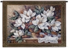 Enduring Riches Floral Wall Tapestry C-2779, Carolina, USAwoven, Tapestry, Still, Life, Floral, White, Brown, Border, 50-59Incheswide, 40-49Inchestall, Horizontal, Cotton, Woven, Wall, Hanging, Tapestries, tapestries, tapestrys, hangings, and, the