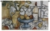 Still Life With Black & White Wall Tapestry - C-2780