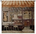 Italian Cafe With Awning Wall Tapestry - C-2802