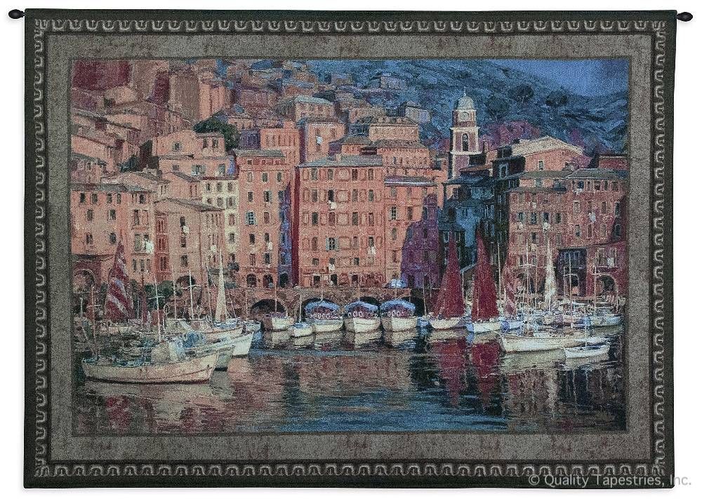 Ruby Sails Wall Tapestry C-2820, Carolina, USAwoven, Tapestry, Coastal, European, Nautical, Boasts, Red, 50-59Incheswide, 30-39Inchestall, Horizontal, Cotton, Woven, Wall, Hanging, Tapestries, tapestries, tapestrys, hangings, and, the