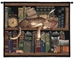 Sleeping Cats in Library Wall Tapestry - C-2877