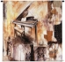 Grand Piano Abstract Wall Tapestry - C-2893