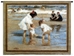 Children Play on the Seashore Wall Tapestry - C-2906