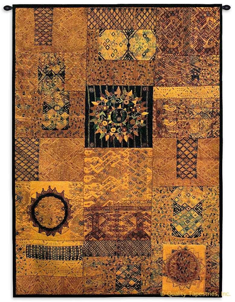 Guatemala Wall Tapestry C-2922, Carolina, USAwoven, Tapestry, Intricate, Motif, Abstract, Orange, Red, Brown, 30-39Incheswide, 50-59Inchestall, Vertical, Cotton, Woven, Wall, Hanging, Tapestries, tapestries, tapestrys, hangings, and, the