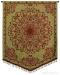 Indian Motif Green & Red Wall Tapestry - C-2936