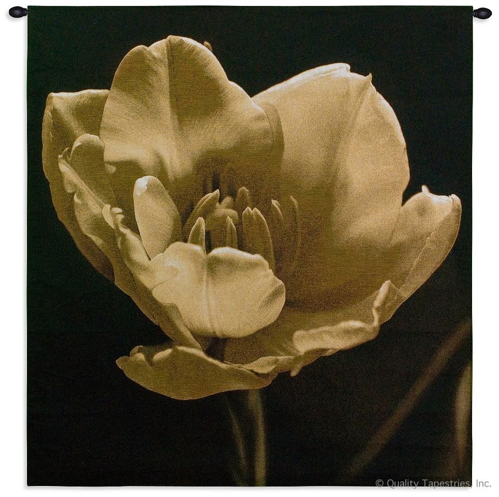 Timeless Grace Wall Tapestry C-2941, Carolina, USAwoven, Tapestry, Floral, Abstract, Yellow, Black, Flowers, 40-49Incheswide, 50-59Inchestall, Vertical, Cotton, Woven, Wall, Hanging, Tapestries, tapestries, tapestrys, hangings, and, the