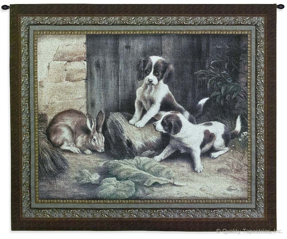 Curiosity Wall Tapestry C-2953, Carolina, USAwoven, Tapestry, Animal, Brown, Cream, Green, 50-59Incheswide, 40-49Inchestall, Horizontal, Cotton, Woven, Wall, Hanging, Tapestries, tapestries, tapestrys, hangings, and, the