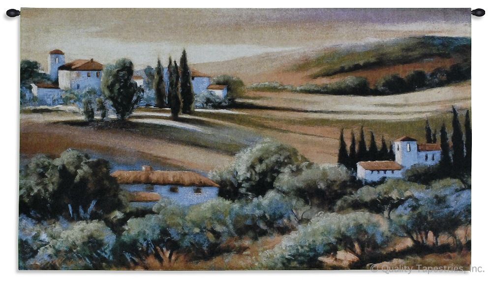 Tuscan Afternoon Light Wall Tapestry C-3036, 30-39Inchestall, 3036-Wh, 3036C, 3036Wh, 32H, 50-59Incheswide, 53W, Afternoon, Art, Carolina, USAwoven, Cotton, Countryside, Earth, Erope, Estate, Europe, European, Eurupe, Field, Gold, Hanging, Home, Horizontal, Italian, Italy, Landscape, Landscapes, Light, Orange, Scene, Tapestries, Tapestry, Tuscan, Tuscany, Urope, Wall, Woven, tapestries, tapestrys, hangings, and, the