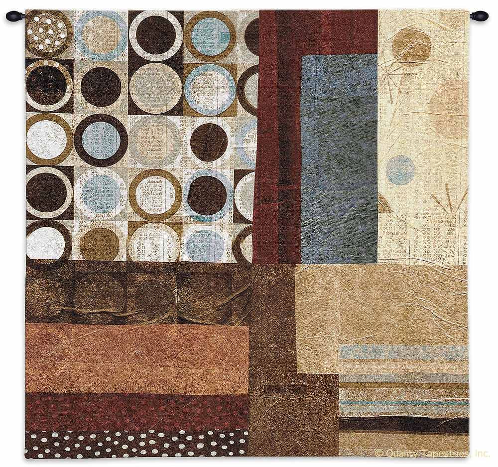 Mondo Dotz II Wall Tapestry C-3037, 3037-Wh, 3037C, 3037Wh, 50-59Inchestall, 50-59Incheswide, 53H, 53W, Abstract, Art, Brown, Carolina, USAwoven, Contemporary, Dotz, Group, Hanging, Ii, Modern, Mondo, Square, Tapastry, Tapestries, Tapestry, Tapistry, Wall, tapestries, tapestrys, hangings, and, the