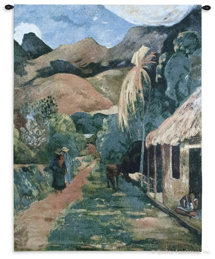 Paul Gauguin Chemin a Papeete Wall Tapestry C-3096, 3096-Wh, 3096C, 3096Wh, 40-49Incheswide, 42W, 50-59Inchestall, 53H, A, Abstract, Art, Artist, Brown, Carolina, USAwoven, Chemin, Contemporary, Cotton, Famous, Gauguin, Green, Hanging, Masterpiece, Masterpieces, Modern, Old, Painting, Paintings, Papeete, Paul, Tapastry, Tapestries, Tapestry, Tapistry, Vertical, Vvv, Wall, Woven, tapestries, tapestrys, hangings, and, the