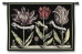 Tulips on Black I Wall Tapestry - C-3136