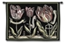 Tulips on Black II Wall Tapestry - C-3137