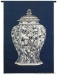 Oriental Blue II Vase Jar Wall Tapestry - C-3155