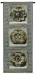 Haute Gold Medallion Trio Wall Tapestry - C-3161