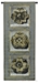 Haute Gold Medallion Trio Wall Tapestry - C-3161