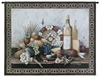 Vintage Style Still Life Wall Tapestry C-3196, 3196-Wh, 3196C, 3196Wh, 40-49Inchestall, 42H, 50-59Incheswide, 53W, Art, Brown, Carolina, USAwoven, Cotton, Fruit, Grapes, Gray, Hanging, Horizontal, Life, Old, Still, Style, Tapestries, Tapestry, Vintage, Wall, Woven, tapestries, tapestrys, hangings, and, the