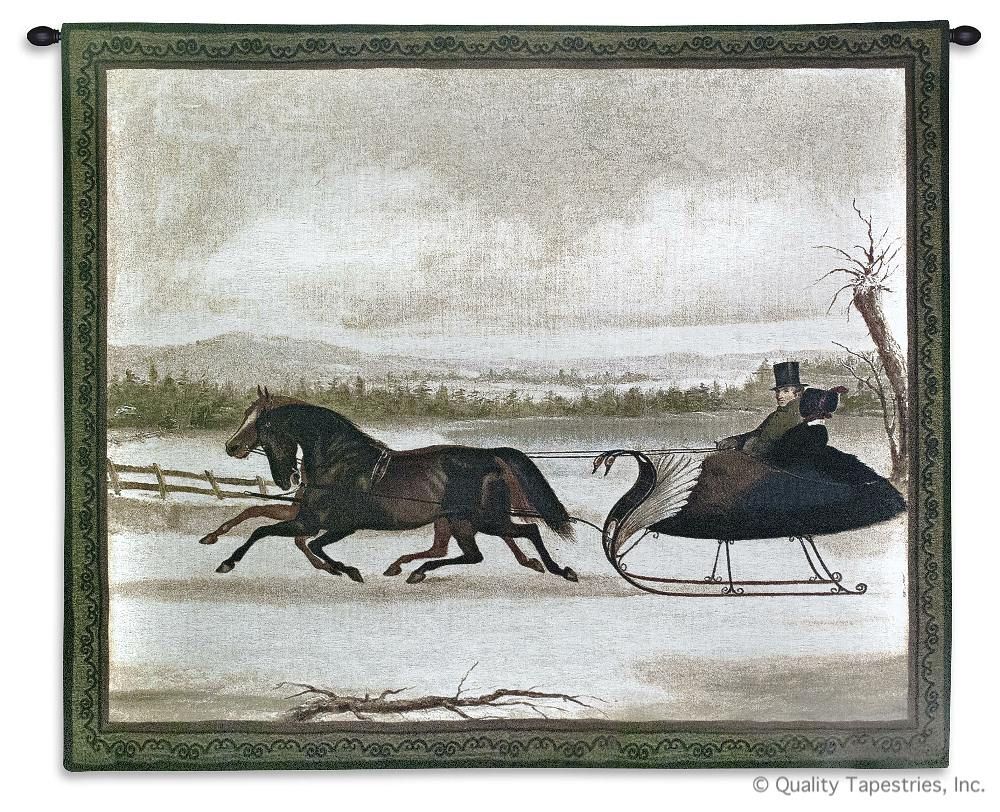 Smart Turn Out Wall Tapestry C-3200, Carolina, USAwoven, Tapestry, Animal, People, White, Brown, 50-59Incheswide, 40-49Inchestall, Horizontal, Cotton, Woven, Wall, Hanging, Tapestries, tapestries, tapestrys, hangings, and, the