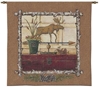 Northern Exposure I Wall Tapestry C-3204, Carolina, USAwoven, Tapestry, Animal, Brown, Red, Moose, 10-29Incheswide, 10-29Inchestall, Square, Cotton, Woven, Wall, Hanging, Tapestries, tapestries, tapestrys, hangings, and, the