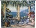 Mediterranean Seaside Terrace Wall Tapestry - C-3420