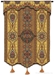 Indian Prema Zari Gold Wall Tapestry - C-3444