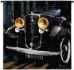 Classic Car Headlights Wall Tapestry - C-3573
