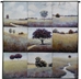 Tranquil Fields Nine Square Wall Tapestry - C-3598