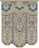 Indian Paradise Garden Wall Tapestry C-3622, 3622-Wh, 3622C, 3622Wh, 50-59Incheswide, 51W, 60-69Inchestall, 69H, Art, Ashley, Blue, Carolina, USAwoven, Complex, Cotton, Design, Designs, Garden, Green, Hanging, Indian, Intricate, Light, Paradise, Pattern, Patterns, Shapes, Tapestries, Tapestry, Textile, Vertical, Vvv, Wall, Woven, tapestries, tapestrys, hangings, and, the