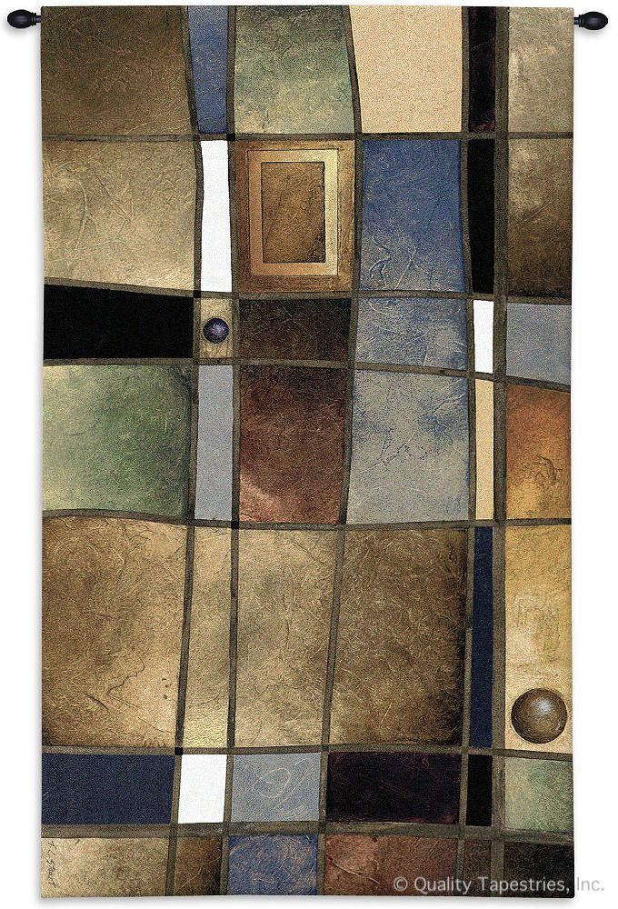 Modern Patterns Wall Tapestry C-3626, 30-39Incheswide, 31W, 3626-Wh, 3626C, 3626Wh, 50-59Inchestall, 52H, Abstract, Art, Blue, Brown, Carolina, USAwoven, Contemporary, Hanging, Modern, Patterns, Tapastry, Tapestries, Tapestry, Tapistry, Vertical, Wall, tapestries, tapestrys, hangings, and, the