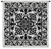 Iron Work Black & White Wall Tapestry - C-3674