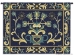 Heritage Floral Blue & Yellow Wall Tapestry - C-3681