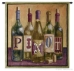 Five Wine Bottles Pinot Wall Tapestry - C-3790