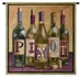 Five Wine Bottles Pinot Wall Tapestry - C-3790
