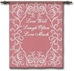 Live Well Pink Wall Tapestry - C-3895
