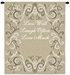 Live Well Taupe Wall Tapestry - C-3896