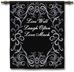Live Well Black Wall Tapestry - C-3897