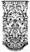 Black & White Motif Wall Tapestry - C-4060